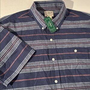LL Bean comfort stretch short sleeve shirt medium